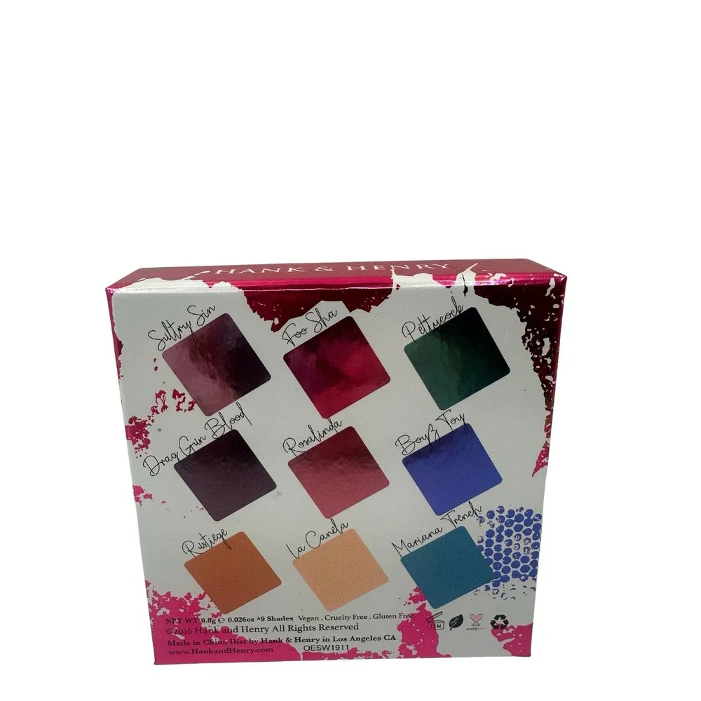 HANK & HENRY LIVING IN COLOR LONG-LASTING FINGER APPLIED 90's EYESHADOW PALETTE